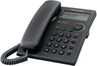 проводной телефон panasonic kx-tsc11b, черный с функцией caller id логотип