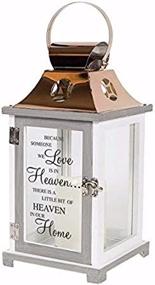 img 1 attached to 🕯️ Heavenly Home Flameless Candles Copper Lantern