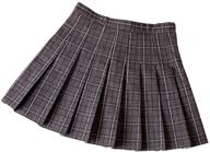 👗 stylish high waist korean school uniform skorts for women: elegant a-line plaid pleated dance wind skirts for girls logo