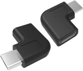 img 3 attached to 🔌 Type C Adapter, 2 Pack with 90° Extension