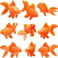 🐠 15-piece set of realistic artificial floating orange goldfish for aquarium fish tank decorations - sumind fake fish ornament logo