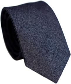 img 4 attached to Belluno Skinny Cotton Necktie Caramel Men's Accessories in Ties, Cummerbunds & Pocket Squares