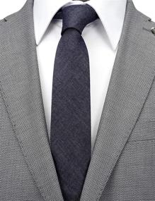 img 3 attached to Belluno Skinny Cotton Necktie Caramel Men's Accessories in Ties, Cummerbunds & Pocket Squares