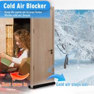 🔇 maxtid under door draft blocker - black door draft stopper 32-38" - noise reduction, breeze & cold air blocker - adjustable door seal sweep - soundproofing solution logo