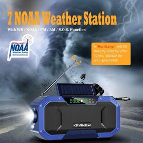 img 3 attached to 📻 Versatile Portable Emergency Radio Bluetooth Speaker: FM AM WB NOAA Weather Radio with 5000mAh Power Bank, IPX5 Waterproof Hand Crank Solar Radio with LED Flashlight, SOS Alarm, Compass - Ideal for Outdoor Survival