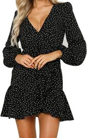 img 3 attached to MetCuento Womens Sleeve Printed Dresses Women's Clothing in Dresses