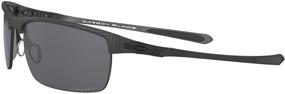 img 2 attached to 😎 Ultimate Performance: OO9174 Carbon Rectangular Polarized Sunglasses