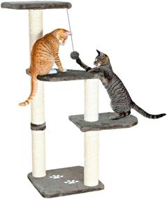 img 3 attached to Enhanced TRIXIE Altea Cat Tree with 🐱 Pom Pom, Scratching Post, Cat Tower, Furniture, and Playground