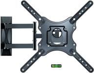 📺 ddf iohef full motion tv monitor wall mount bracket - swivel, tilt, extension & rotation - fits 26-55 inch led & lcd tvs - vesa 400x400mm - 60 lbs capacity (black) logo