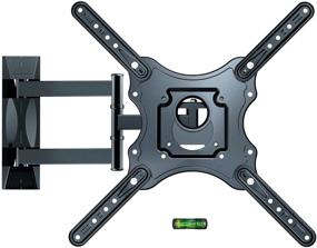 img 4 attached to 📺 DDF iohEF Full Motion TV Monitor Wall Mount Bracket - Swivel, Tilt, Extension & Rotation - Fits 26-55 Inch LED & LCD TVs - VESA 400x400mm - 60 lbs Capacity (Black)