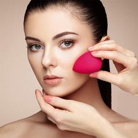 img 3 attached to 8-Piece Makeup Sponge Blender Kit for Beauty, Foundation Blending, Latex-Free and Vegan Makeup Sponge Blender Set, Professional Beauty Makeup Tools for Powder, Cream, and Liquid Application