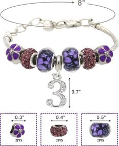 img 1 attached to 🎁 Birthday Bracelet Necklace: Perfect Jewelry Gift for Daughters and Girls