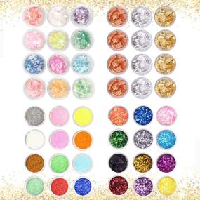 img 2 attached to Complete Resin Jewelry Making Kit with 59 Pieces: Glitter, Sequins, Beads, and More for Nail Art & Craft Decoration