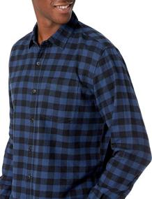 img 1 attached to Amazon Essentials Regular Fit Long Sleeve Flannel Men's Clothing