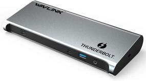 img 4 attached to 🔌 WAVLINK 8K Thunderbolt 3 Dock with 60W Power Delivery Charging, Dual 4K@60Hz & Single 8K@30Hz Display, Thunderbolt 3 Port up to 40Gbps, 2X DP 1.4, 3 USB 10Gbps, 2 USB3.0, LAN - Compatible with 2016+ MacBook Pro & PC