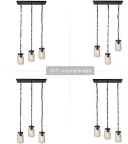 img 3 attached to LNC A03222 Adjustable Multi Pendant Chandelier