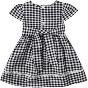 img 1 attached to KYMIDY Buffalo Sleeve Casual Dresses - Girls' Apparel