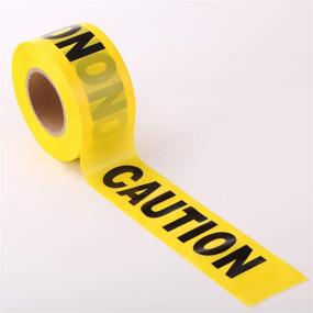 img 2 attached to KINGPLAST Yellow Caution Tape Roll - Top-Rated Occupational Health & Safety Product