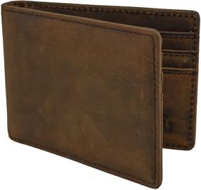 img 4 attached to 💼 Alen Lee Men's Leather Wallet: Sleek & Slim Minimalist Design