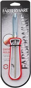 img 1 attached to 🔍 Enhanced SEO: Farberware Soft Touch Swivel Peeler in Vibrant Red Shade