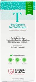 img 3 attached to 🦷 Spotlight Oral Care Total Care Toothpaste: Cavities Prevention, Hypersensitivity Relief, Vegan, Gluten-Free, Active Fluoride & Pentasodium Triphosphate, 100mL/3.4 fl oz