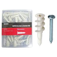 🔩 simplify drywall projects with our anchors screws - minimum preparation required logo