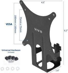 img 3 attached to 🖥️ VIVO Quick Attach VESA Adapter Plate Bracket for Dell SE2416HX, SE2717HX, SE2717H, S2216M, SE2716H, SE2216H, S2817Q, SE2417HG, S2316H, S2316M, SE2416H, and More, Mount for Dell Monitors - DLSSE2