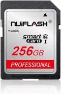 📸 high speed 256gb sd card - compatible with computers, cameras, and camcorders - class 10 memory card - works with any sd card supported product logo