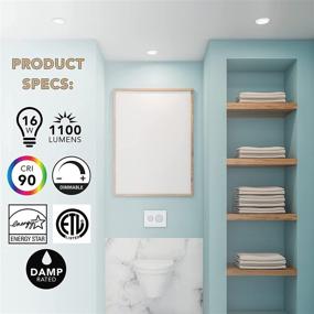 img 1 attached to 💡 Next Glow Flush Mount LED Ceiling Light: 6.5 inches, 16W, 1100 Lumen, Dimmable, Easy Installation - Perfect for Closet, Kitchen, Bedroom, Round White Finish, 3000K Warm White