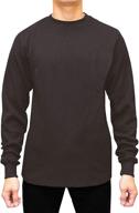 stay warm and stylish with jmr men's heavy weight waffle thermal shirt - wide range of colors and sizes available logo