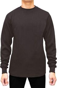 img 4 attached to Stay Warm and Stylish with JMR Men's Heavy Weight Waffle Thermal Shirt - Wide Range of Colors and Sizes Available