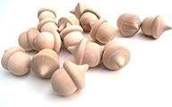 🌰 enhance your crafting projects with nakpunar 25 pcs wood acorns - unfinished wood, ideal for painting and waldorf doll making logo