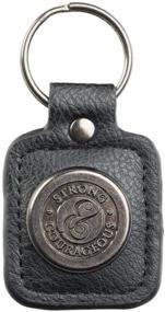 img 3 attached to Sturdy and Bold LuxLeather Keychain: A Thoughtful Gift of Courage