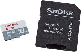 img 2 attached to 💾 Карта памяти SanDisk Ultra 64GB microSDXC UHS-I Class 10: Получите высокую емкость с адаптером