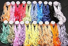 img 2 attached to ThreadNanny 100% Pure Silk Ribbons - 20 Spools (4mm x 10 Meters): Luxurious Craft Quality