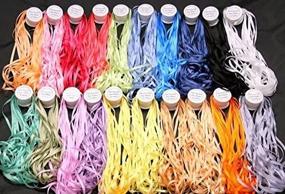 img 3 attached to ThreadNanny 100% Pure Silk Ribbons - 20 Spools (4mm x 10 Meters): Luxurious Craft Quality