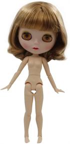img 1 attached to 🎭 Matte Face BJD Doll with Ball Jointed Body: 1/6 Scale, 4-Color Changing Eyes, Customizable Makeup & Dress DIY. Excludes Clothing. (SNO.10)