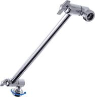 🚿 enhance your shower experience with waterpoint's adjustable shower arm extension: high polished chrome finish, 11+ inch brass shower head extension arm logo