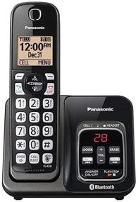 img 2 attached to Enhanced Panasonic KX-TG833SK Bluetooth Link2Cell Cordless Phone: Voice Assist, Answering Machine - 3 Handsets