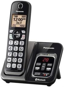 img 3 attached to Enhanced Panasonic KX-TG833SK Bluetooth Link2Cell Cordless Phone: Voice Assist, Answering Machine - 3 Handsets