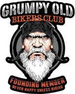 🏍 член основного клуба grumpy bikers от skull society: всегда в восторге при катании логотип