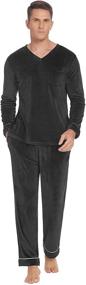 img 3 attached to Ekouaer Couple Classic Sleepwear Pants（Black