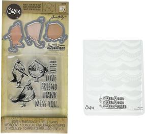img 2 attached to Sizzix Tim Holtz Alterations Bird Talk Stamp, Die & Texture Fade for Improved SEO
