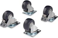 🔩 startech.com heavy duty caster kit for open frame rack - taa compliant with easy installation hardware - set of 4 (4postcaster) logo