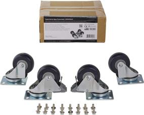 img 1 attached to 🔩 StarTech.com Heavy Duty Caster Kit for Open Frame Rack - TAA Compliant with Easy Installation Hardware - Set of 4 (4POSTCASTER)