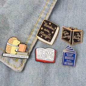 img 2 attached to 📌 JONERISE 5 Pcs Enamel Brooch Pin Set - Cute Cartoon Brooches Lapel Pins Badge for Kids Children - Ideal Jean Bag and Clothes Decoration