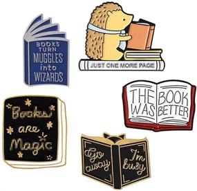 img 4 attached to 📌 JONERISE 5 Pcs Enamel Brooch Pin Set - Cute Cartoon Brooches Lapel Pins Badge for Kids Children - Ideal Jean Bag and Clothes Decoration