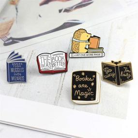 img 1 attached to 📌 JONERISE 5 Pcs Enamel Brooch Pin Set - Cute Cartoon Brooches Lapel Pins Badge for Kids Children - Ideal Jean Bag and Clothes Decoration