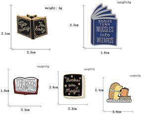 img 3 attached to 📌 JONERISE 5 Pcs Enamel Brooch Pin Set - Cute Cartoon Brooches Lapel Pins Badge for Kids Children - Ideal Jean Bag and Clothes Decoration