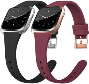 img 4 attached to Совместимые с Tobfit силиконовые браслеты Fitbit